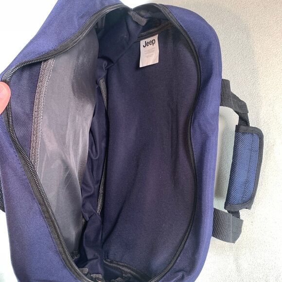 JEEP BRAND CARRY ON LAPTOP COMPUTER BAG  BLUE ZIPPER CLOSURE - Picture 7 of 8